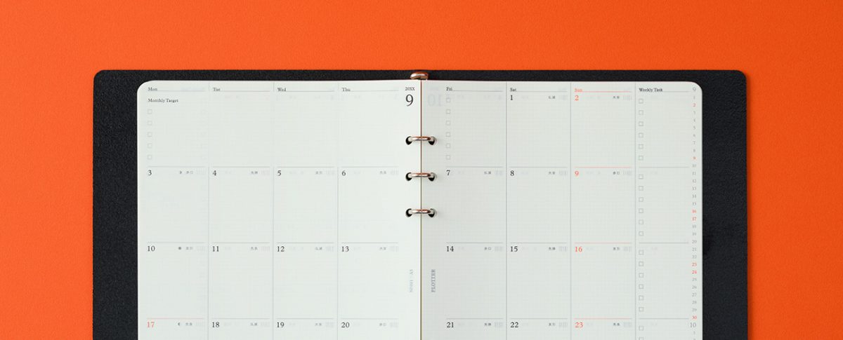 monthly schedule 2019 plotter プロッター
