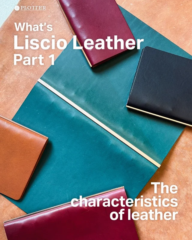 .
【リスシオレザーってなに？】

前回ご紹介したプエブロと同じバケッタ製法で作られていますが、仕上げが違います！

表面を毛羽立たせた、ワイルドな「プエブロ」に対して、
革本来の表情を活かし、端正に仕上げた「リスシオ」

表面を塗り固めないから、生きていた証である「シワ（トラ）」がよく見えるのも特徴の１つです。
世界に一つ、自分だけの表情を楽しめます！

飾らない、だけど圧倒的な存在感、
革好きなあなたにおススメしたいシリーズです。

#plotter_life
#what_is_plotter