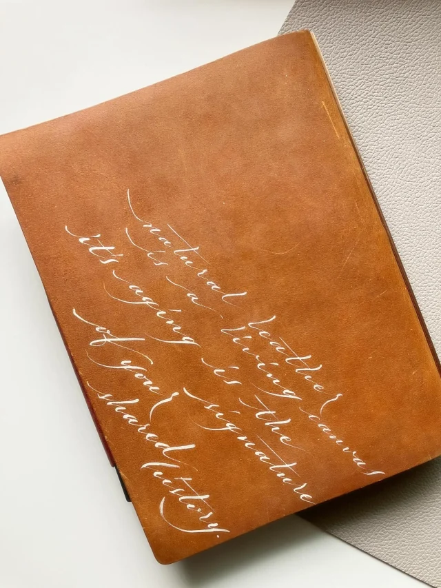 Natural leather is a living canvas. It’s aging is the signature of your shared history.

革は、生きているキャンバス。刻まれる変化は、書く人と相棒が共に重ねた時間の証。

.
.
.
.
.
.
.
.
#plotter #plotter_life #drawtoday #shapetomorrow #planner